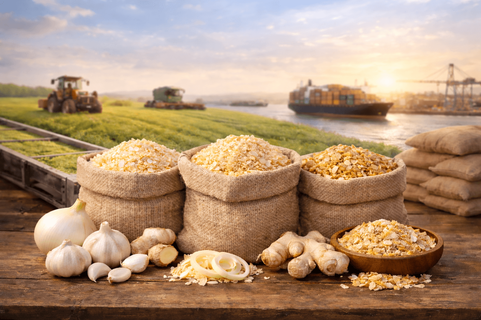 Dehydrated products for global supply